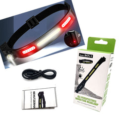 Speras B47S-1 Headlamp Series - With Red Illumination 130m Beam Distance [500lm] Built-in Rechargable 1200mAh Battery