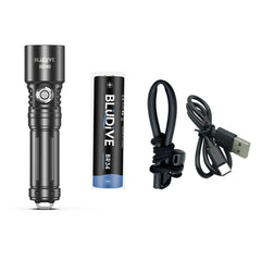 Speras BD40 Diving Flashlight - Bludive Series - 351m Beam Distance [1800lm] 21700 Rechargable Battery