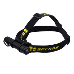 Speras M2R Right Angle Flashlight/Headlamp 125m Beam Distance [1200lm] Rechargable 18650 Battery