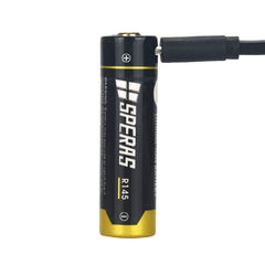 Speras R145 Battery- 750mAh 14500 Lithium Battery with Micro USB port