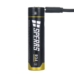 Speras R34 Battery - 3400mAh 18650 Lithium battery with Micro USB port